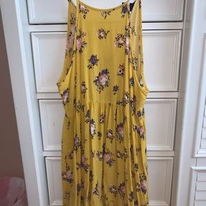 YALLOW FLOWER DRESS